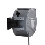 Wall Mounted Retractable Garden Hose Reel with Spray Nozzle