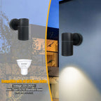 GU10 Outdoor Metal Single Downlight Wall Light