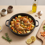 Pre-Seasoned Cast Iron Skillet with Dual Handles