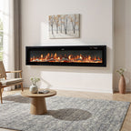 1800W Electric Fireplace with Wifi & Remote Control