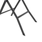 Set of 2 Outdoor Rattan Plastic Folding Chairs Black