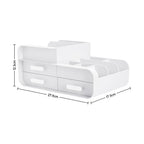 Multifunctional Plastic Desk Organizer with Drawers