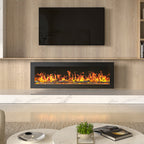 40/50/60 Inch Wall Mounted or Freestanding Electric Fire with 12 Flame Colours