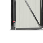 8 x 6 ft Metal Garden Storage Shed with Foundation Base