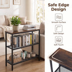 3-Tier Industrial Console Table