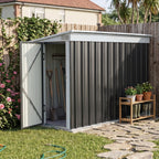 9 x 4 ft Metal Garden Storage Shed with Pent Roof