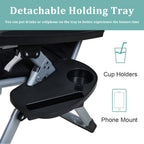 Zero Gravity Foldable Lounge Chair with Headrest & Cup Holder