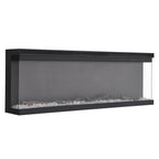 60 Inch 3-Sided Recessed or Freestanding Electric Fire