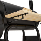 Portable Outdoor Charcoal BBQ Grill with Offset Smoker