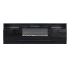 Recessed Electric Fireplace TV Stand with Closed Storage