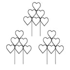 3Pcs Heart-Shaped Stackable Plant Climbing Trellises