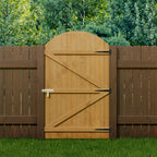 Semi Braced Arch Top Wooden Garden Gate