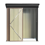 5 x 3 ft Metal Garden Storage Shed with Pent Roof & Lockable Door
