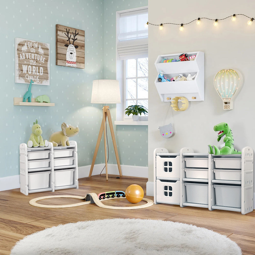 Kids Plastic Storage Cabinet for Toys Clothes Books