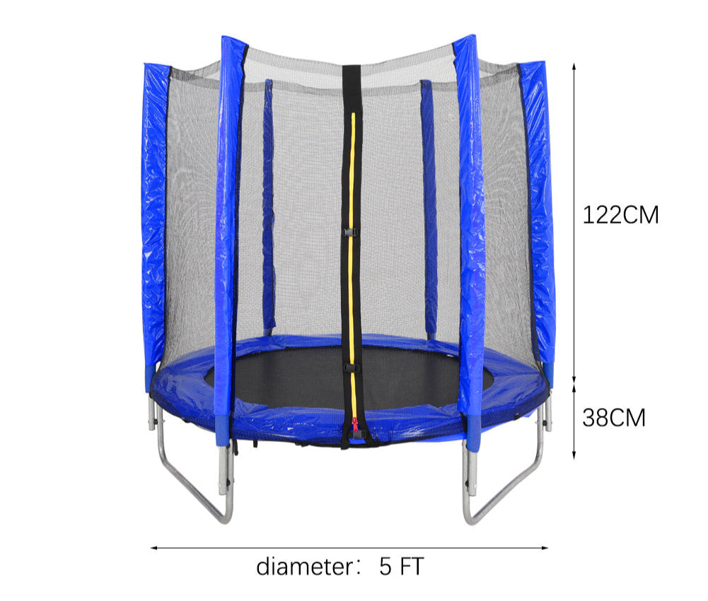 Outdoor Trampoline with Safety Cover Net