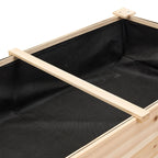 Elevated Rectangular Raised Garden Bed with Drainage Holes
