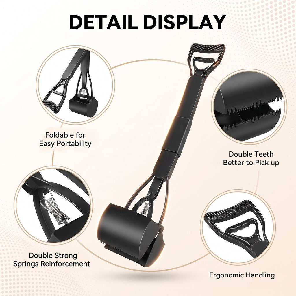 Outdoor Foldable Pet Faeces Pick-up Poop Scoop