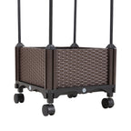 Rolling Planter Box with Trellis