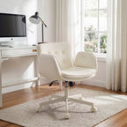 Height-Adjustable Swivel Office Chair with Castors