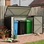 Outdoor Trash Bin Storage Shed