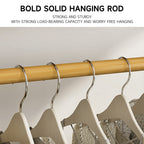 Bamboo Bedroom Garment Clothes Rack Natural
