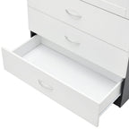 2-Door Wardrobe with 3 Drawers & Hanging Rail