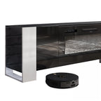 Recessed Electric Fireplace TV Stand with Remote Control