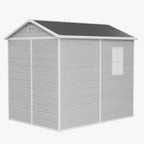 6 x 8 ft Plastic Garden Storage Shed with Apex Roof & Double Doors