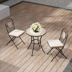 3-Piece Mosaic Garden Dining Set