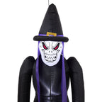 182cm Blow-Up Halloween Scary Witch Inflatable Decoration with Built-in LED Lights