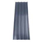 Charcoal Black Steel Corrugated Panels