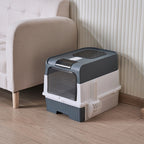 Fully Enclosed Cat Litter Box with UV Sterilization