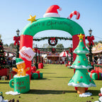 Garden Sanctuary 9FT Christmas blow-up archway inflatable decoration with festive design for holiday outdoor display
