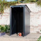 Garden Storage Shelter with Waterproof PE Cover & Roll-Up Zipped Door