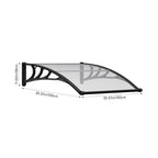 Outdoor Door Canopy Window Awning with Drainage Channel