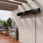 3000W Wall-Mounted Infrared Patio Heater with 9 Temperature Settings & 24H Timer