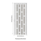 Irregular Frosted Window PVC Folding Door