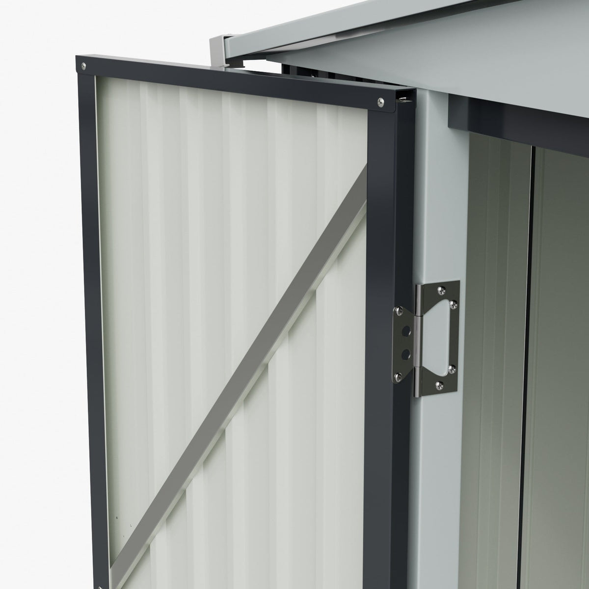 9 x 4 ft Metal Garden Storage Shed with Pent Roof
