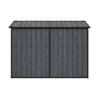 8 x 4 ft Plastic Garden Storage Shed with Pent Roof & Double Doors