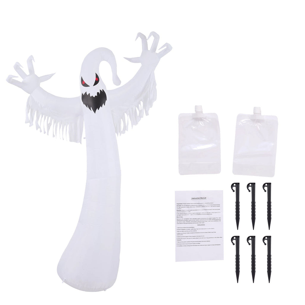 9 FT Halloween Inflatable Ghost Decoration with LED Lights