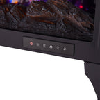 Freestanding Electric Fireplace Heater with Remote Control