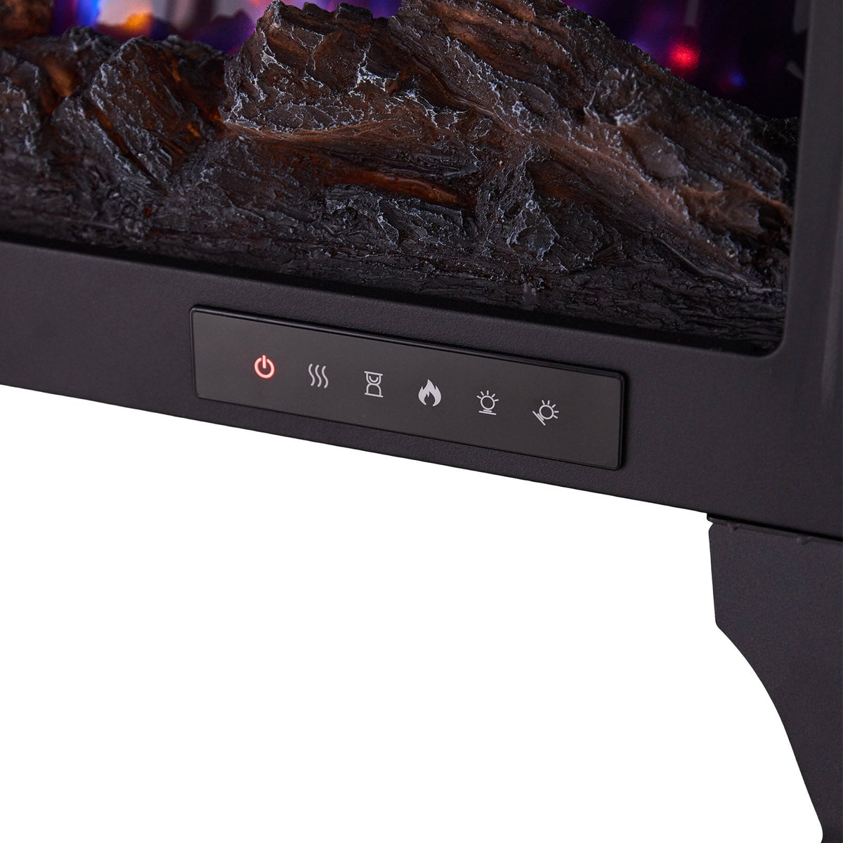 Freestanding Electric Fireplace Heater with Remote Control