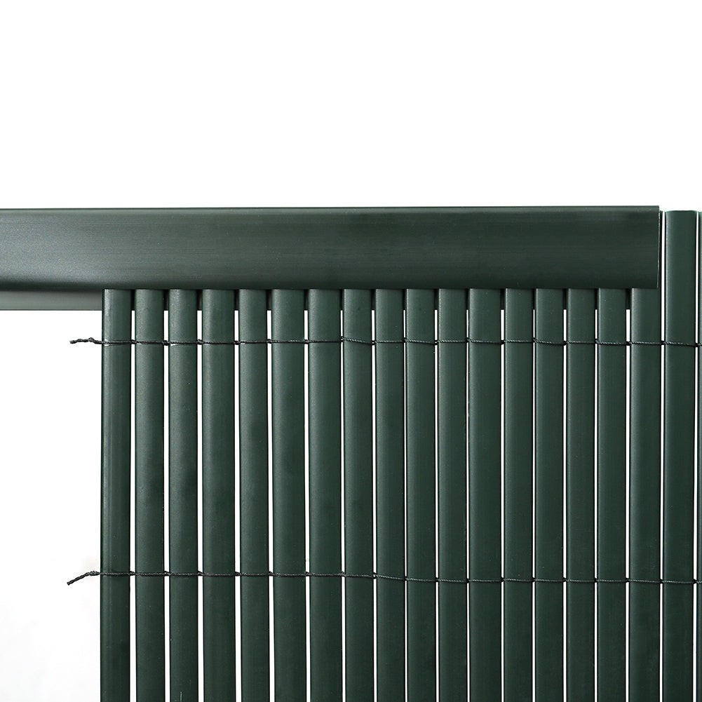 Garden Fence PVC Privacy Screen Panel Slat Strips Fixing Clip 1M