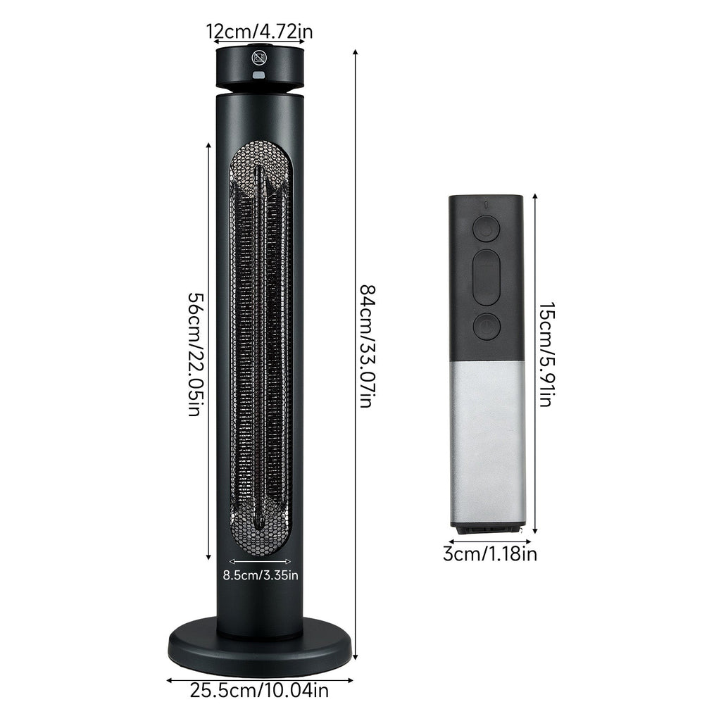 2000W Freestanding Infrared Heater with Remote