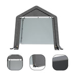8 x 8 ft Garden Storage Shelter with Galvanised Steel Frame
