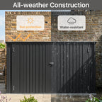 Outdoor Trash Bin Storage Shed