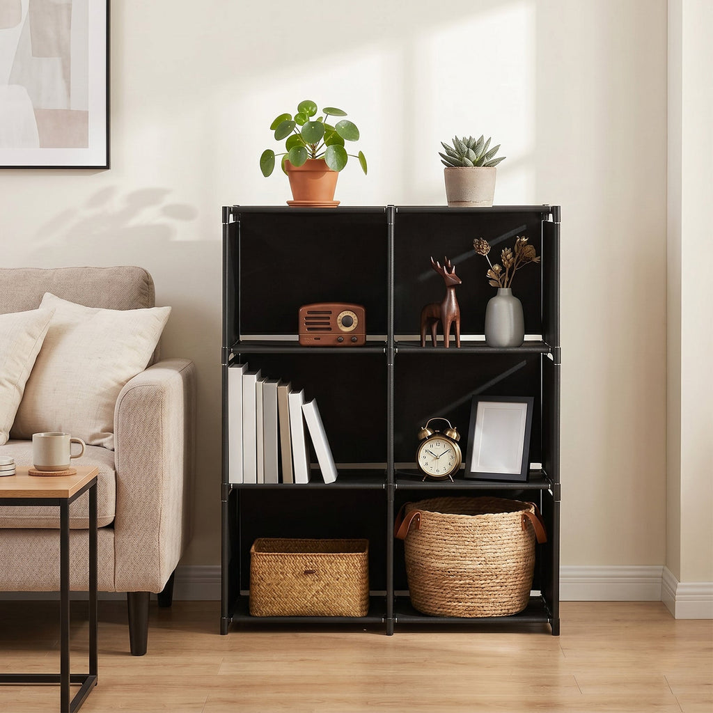 Freestanding Multi-tier Bookshelf Storage Shelf