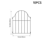 10Pcs Metal Garden Fences
