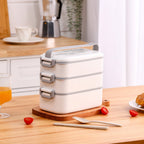 Stackable Bento Lunch Box with Handle 3 Layer