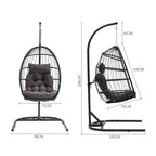 Outdoor Hanging Egg-Shaped Chair
